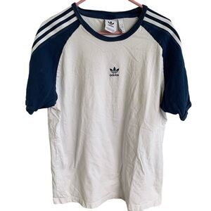 Adidas originals Classic Logo Athleisure Casual Sports raglan sleeve Shirt Large